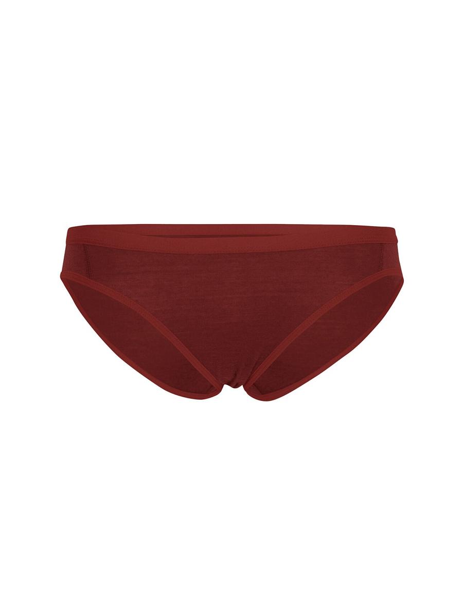 Sous Vêtement Icebreaker Merino Siren Bikini Briefs Femme Rouge | FR 1717GSOL